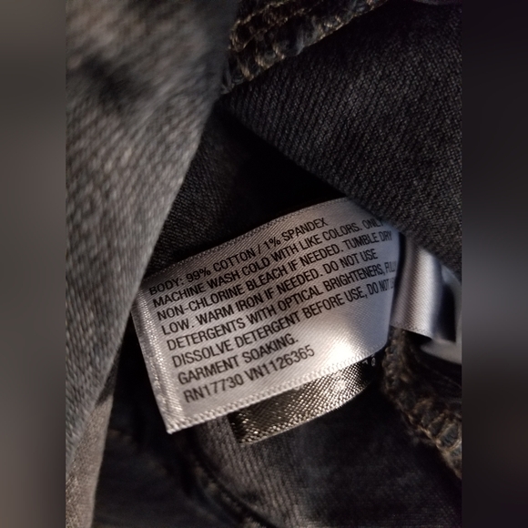 Women's Long Sleeve Denim Maxi Dress - Universal Thread Black Wash - Picture 7 of 7